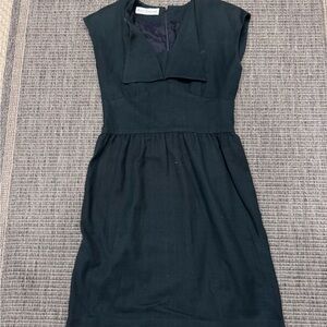 Vintage Adele Simpson Women's Black Cotton Dress